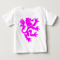 Heraldic Lion 01 - Magenta
