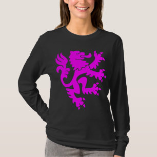 Heraldic Lion 01 - Magenta T-Shirt
