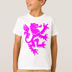 Heraldic Lion 01 - Magenta T-Shirt