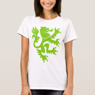 Heraldic Lion 01 - Martian Green T-Shirt