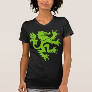 Heraldic Lion 01 - Martian Green T-Shirt