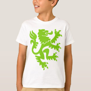 Heraldic Lion 01 - Martian Green T-Shirt