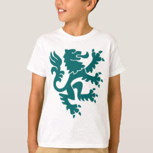 Heraldic Lion 01 - Moss Green T-Shirt