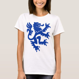 Heraldic Lion 01 - Navy Blue T-Shirt