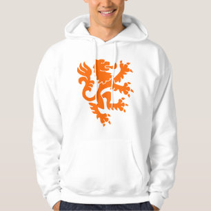 Heraldic Lion 01 - Orange Hoodie