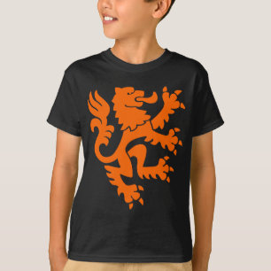 Heraldic Lion 01 - Orange T-Shirt