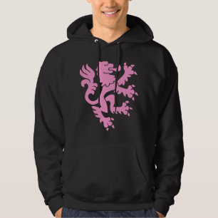 Heraldic Lion 01 - Pink Hoodie