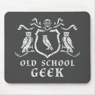 Heraldic Owl Geek Mousepad