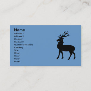 Heraldic Stag Business Card
