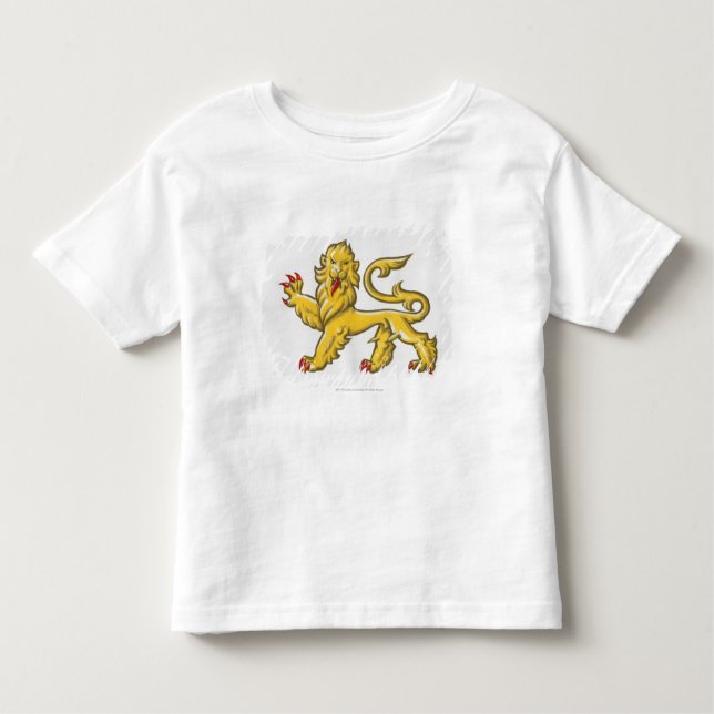 Heraldic symbol of lion statant guardant toddler T-Shirt (Front)