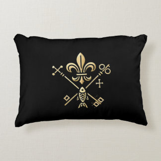 Heraldic symbols decorative cushion
