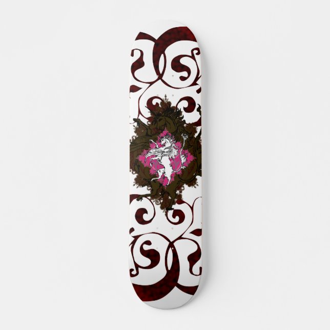 Heraldic Unicorn Skateboard (Front)