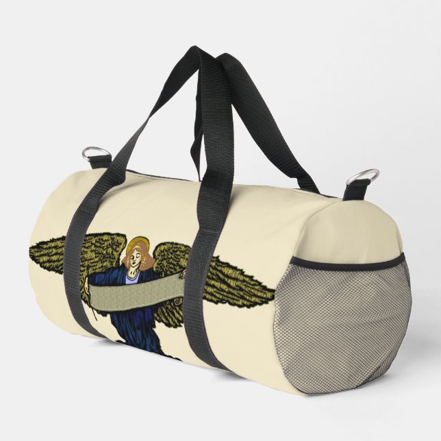 Heralding Angel with Scroll Duffle Bag (Right Corner)