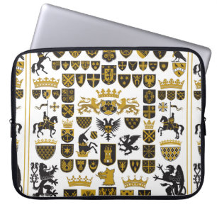 HERALDRY Crests and Symbols Laptop Sleeve