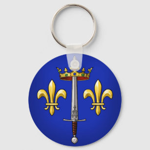 Heraldry of Joan of Arc Jeanne d'Arc Key Ring
