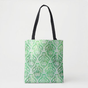 Heraldry With Crown And Flowers Tote Bag