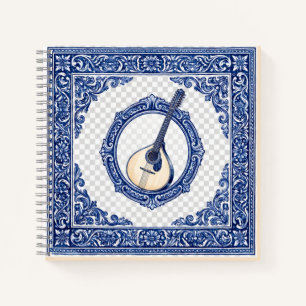 Herança Portuguesa - Design de Guitarra e Azulejo Notebook