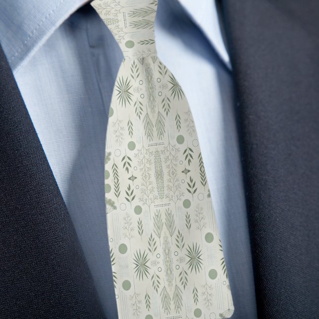 Herb and Sage Pattern Necktie (Creator Uploaded)