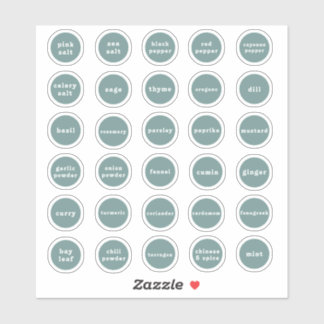 Herb and Spice Labels