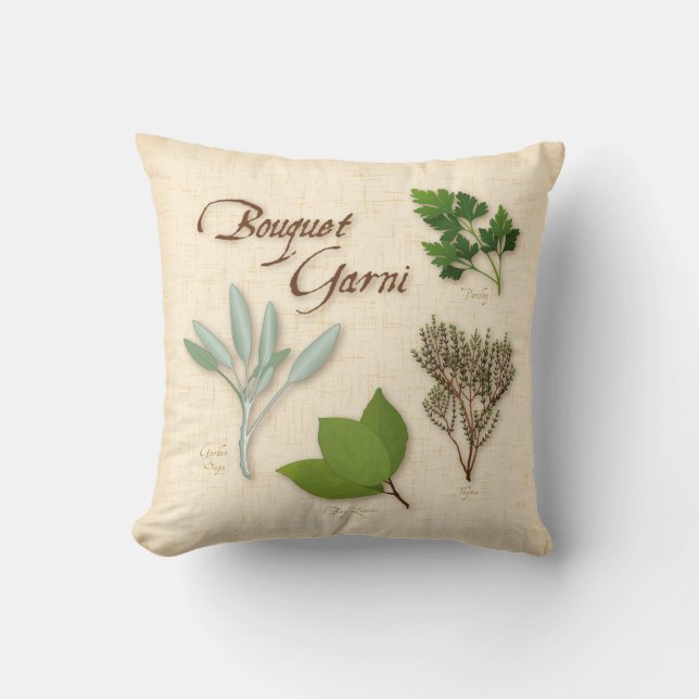 Herb Bouquet Pillow (Front)