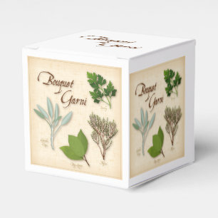Herb Bouquet, Recipe, Bay, Thyme, Sage, Parsley Favour Box