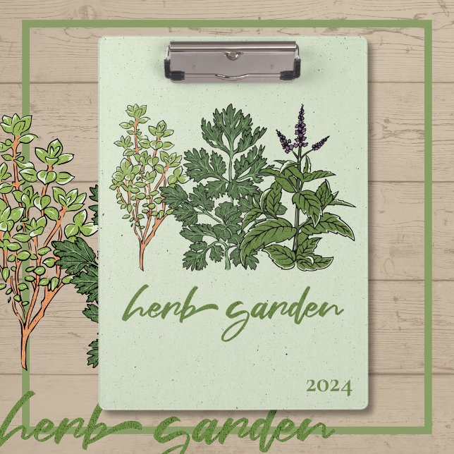 Herb Garden  Clipboard (Herb Garden Clipboard)