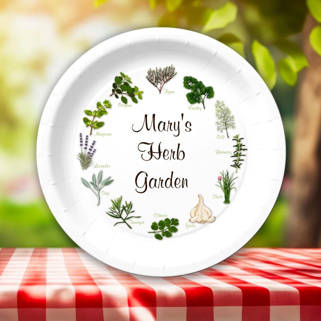 Herb Garden Party Paper Plate (Herb Garden Party Paper Plates
Celebrate your herb garden with fragrant, flavorful herbs and spices.)