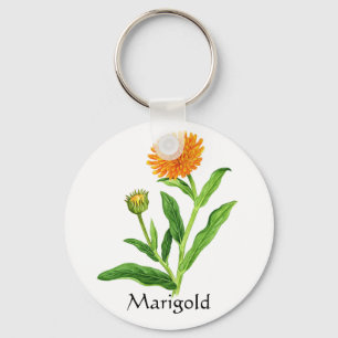 Herb Garden Series - Marigold Key Ring