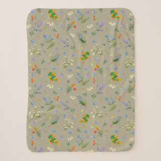 Herb garden sherpa blanket
