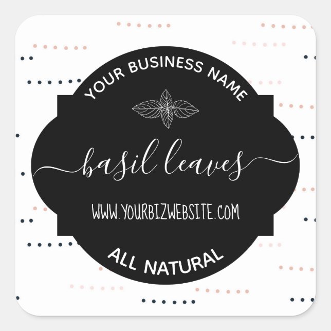 Herb & Spice Jar Product Label (Front)