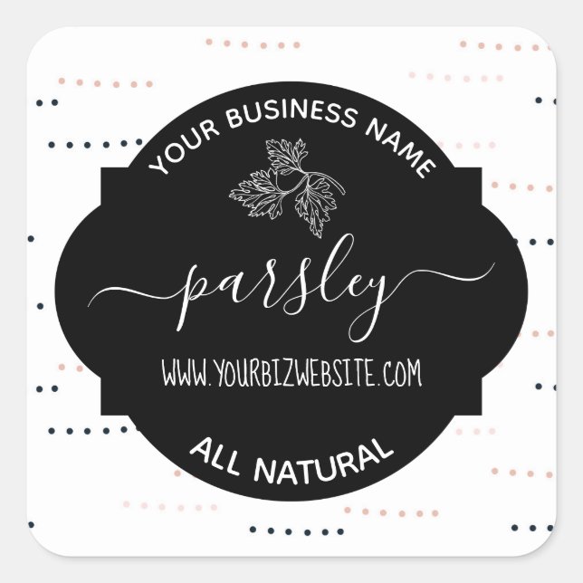 Herb & Spice Jar Product Label (Front)