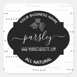 Herb & Spice Jar Product Label