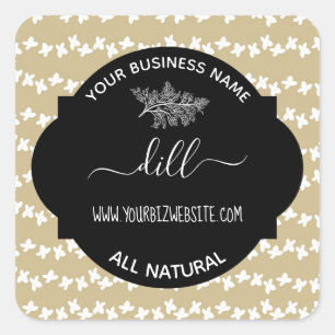 Herb & Spice Jar Product Label