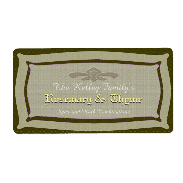 Herb & Spice U Pick Colour Product (Front)