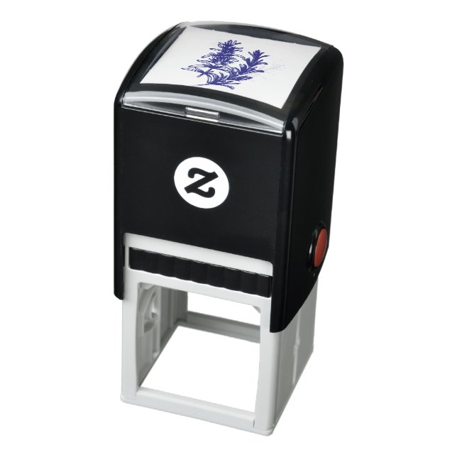 herb white backgroud self-inking stamp (Product)