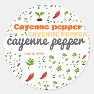 HERB WORD LABEL - CAYENNE PEPPER