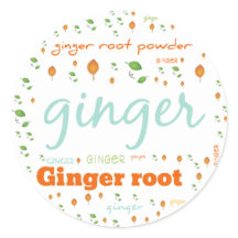 HERB WORD LABEL - GINGER ROOT POWDER