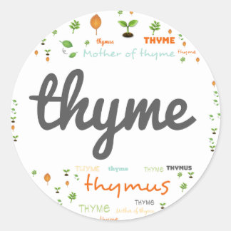 HERB WORD LABEL - HERBS/VEGETABLE - THYME