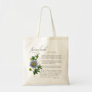 Herbal Apothecary: Passionflower Flower Tote Bag