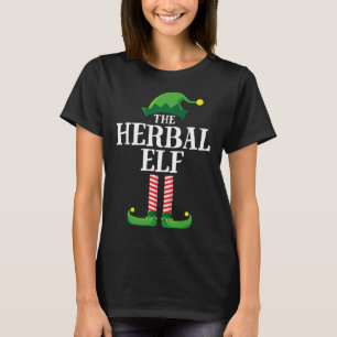 Herbal Elf Matching Family Christmas Party Pajama T-Shirt