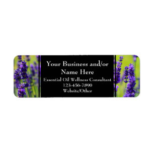 Herbal Essential Oil Business Bottle Contact Return Address Label