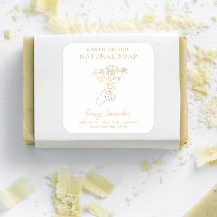 Herbal + Floral Apothecary Square Sticker