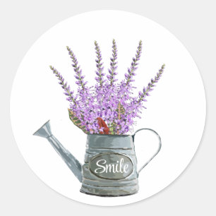Herbal Floral Sweet Bunch Classic Round Sticker