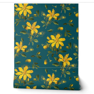 Herbal Flowers Seamless Pattern Wallpaper