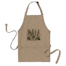 Herbal Kitchen Apron – Nature-Inspired Design