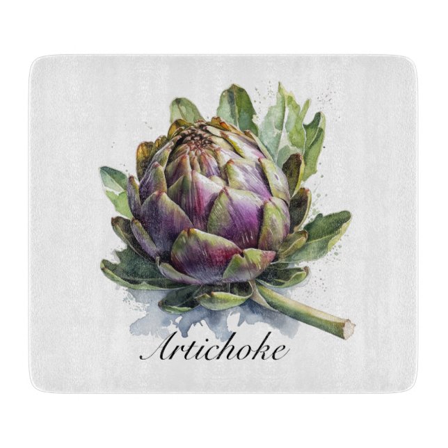 Herbal Life: Artichoke customisable  Cutting Board (Front)