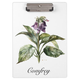 Herbal Life: comfrey customisable Clipboard