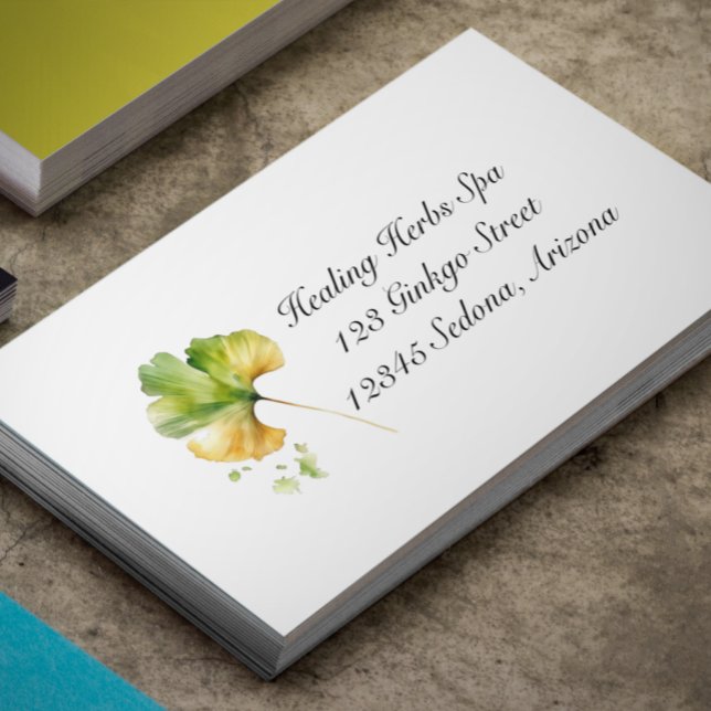 Herbal Life: Ginkgo Biloba customisable Business Card (Creator Uploaded)