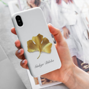 Herbal Life, Golden Ginkgo Biloba customisable iPhone 13 Case