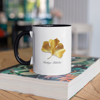 Herbal Life: Golden Ginkgo Biloba customisable Mug